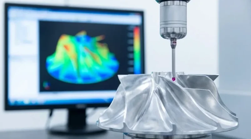 zeiss cmm probe inspecting aerospace part zeiss cmm probe inspecting aerospace part