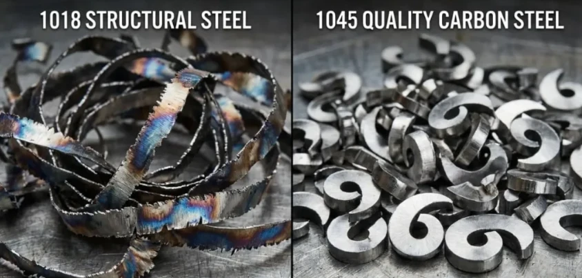 1018 vs 1045 machining chips comparison 1018 vs 1045 machining chips comparison